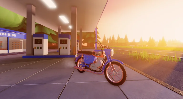 Official Roblox screenshot of German Moped Days