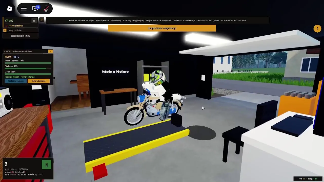 Still from a Simson-focused German Moped Days stream